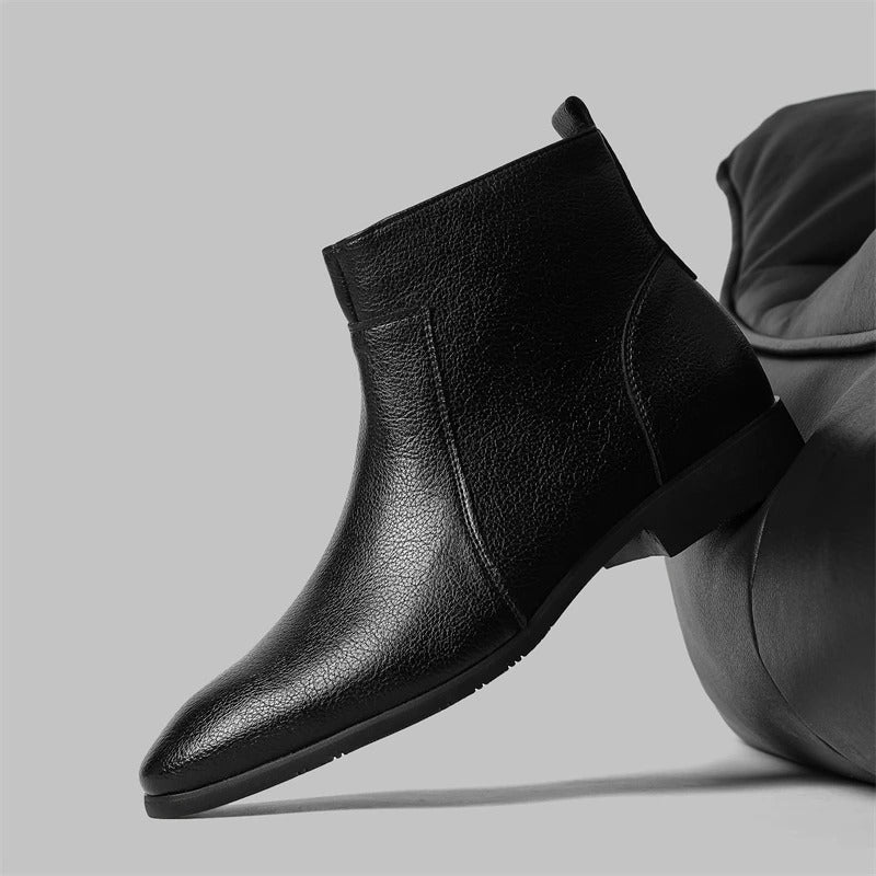 Bottes en cuir avec fermeture éclair Mercer