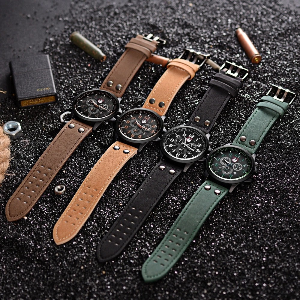 La Montre en Cuir de Vache Fieldline
