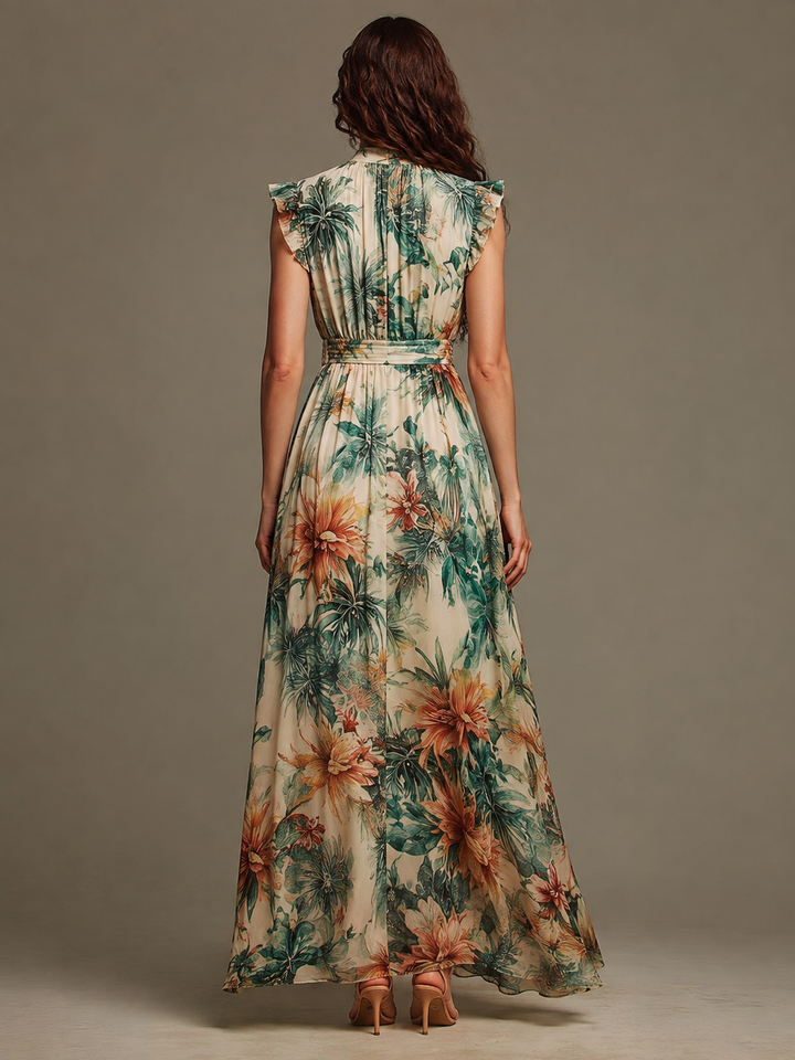 Grace | Chiffon Tropical Peint