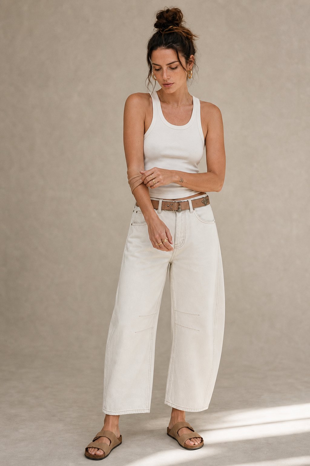 Jeans Everly à Jambes en Baril