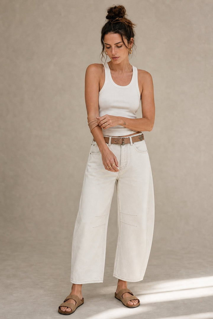 Jeans Everly à Jambes en Baril