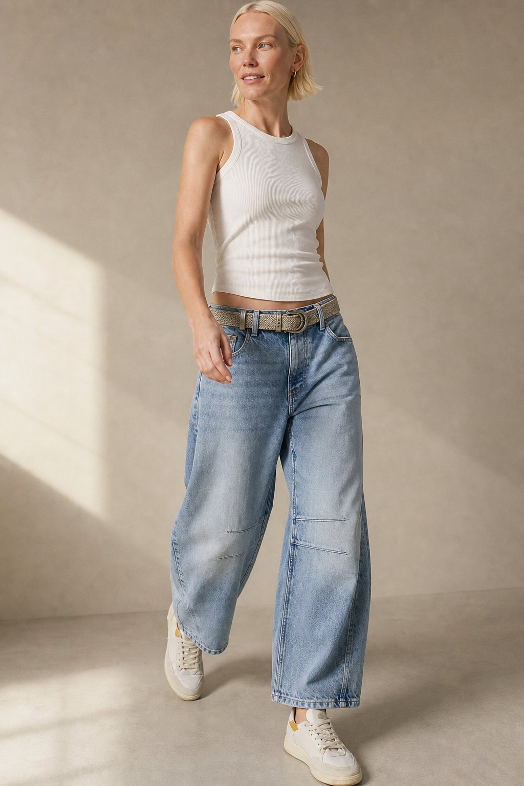 Jeans Everly à Jambes en Baril