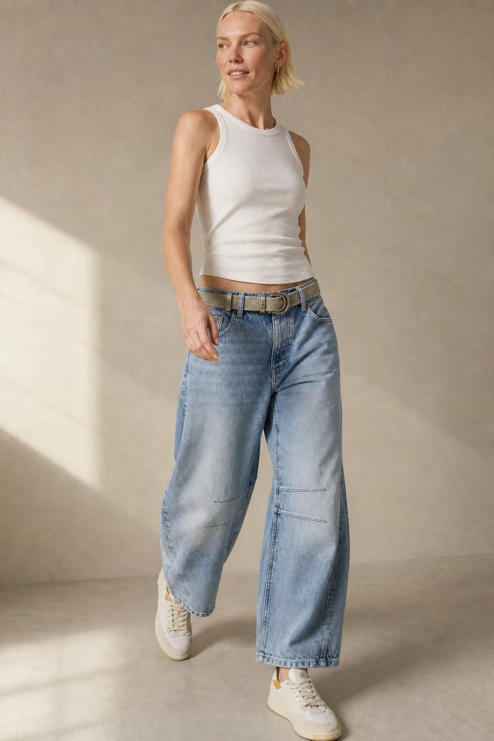 Jeans Everly à Jambes en Baril