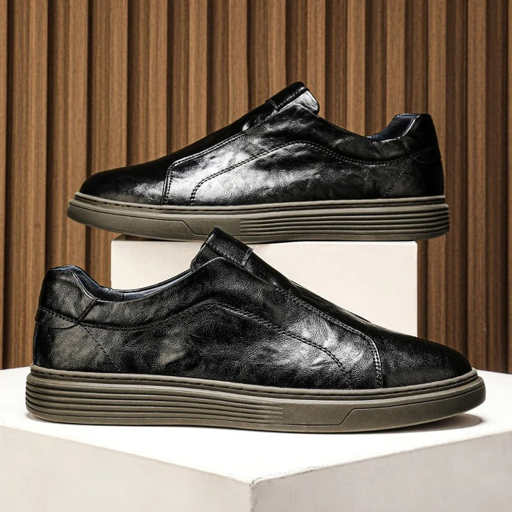 Basket en cuir Slip-On