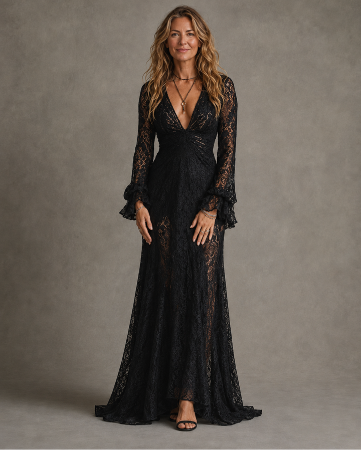 Charlotte | Robe Maxi à Décolleté Plongeant pour Femmes