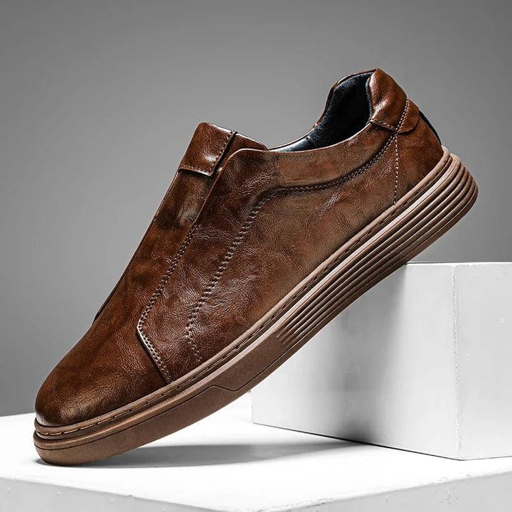 Basket en cuir Slip-On