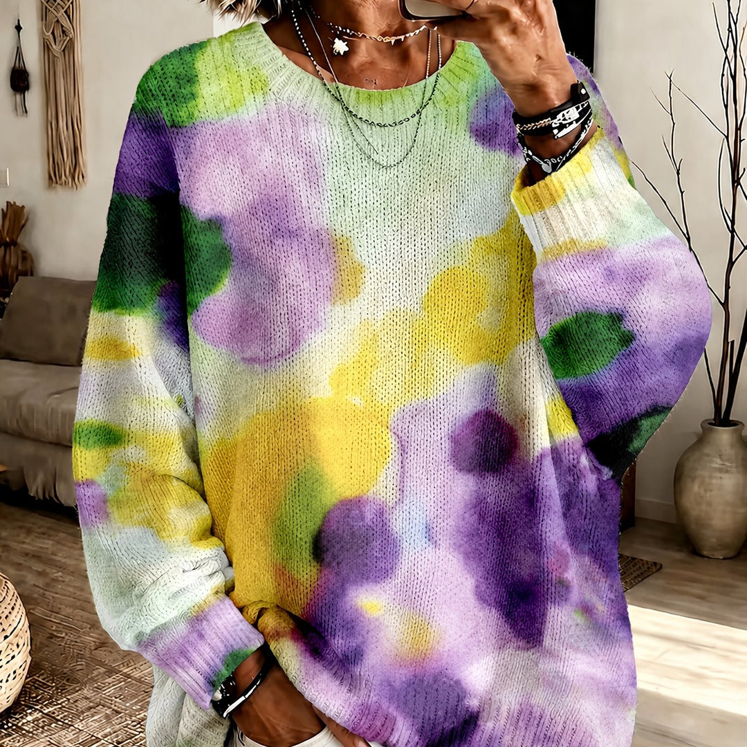 Violetta™ | Pull Floral Tie-Dye Violet
