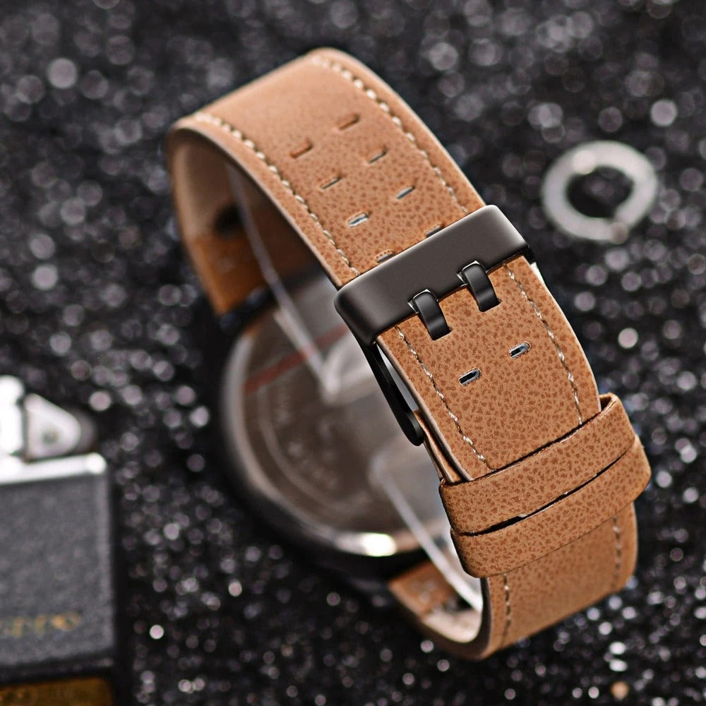La Montre en Cuir de Vache Fieldline