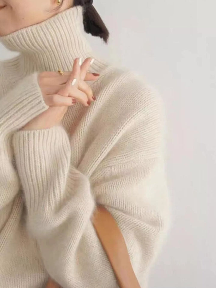 Scarlett | Pull Col Roulé à Épaules Tombantes