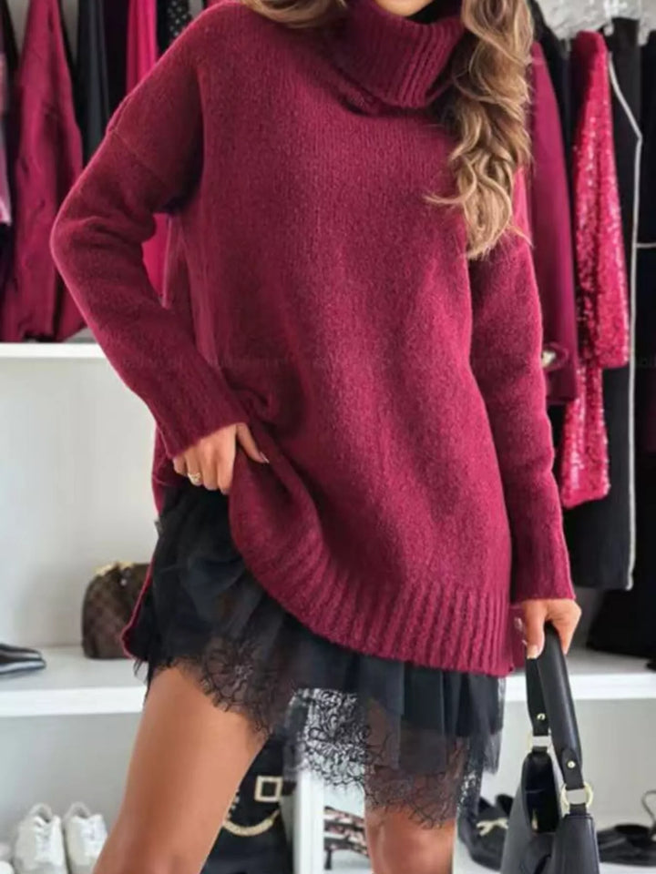 Stella | Pull Oversize Col Roulé