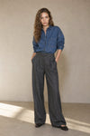 Pantalon Drapé à Jambes Larges Firenze