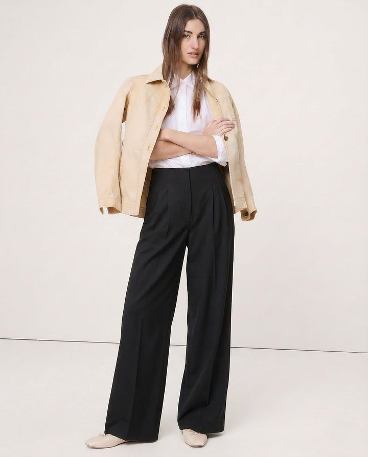 Pantalon Drapé à Jambes Larges Firenze