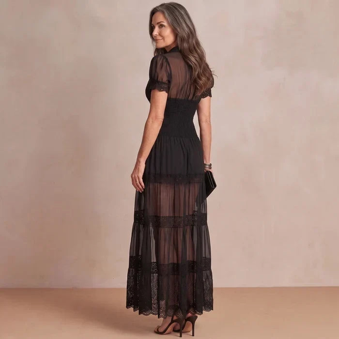 Sophia | Robe Maxi en Dentelle Transparente pour Femmes