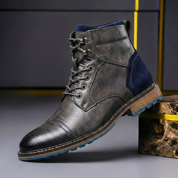 Bottes en Cuir Bicolores Jake