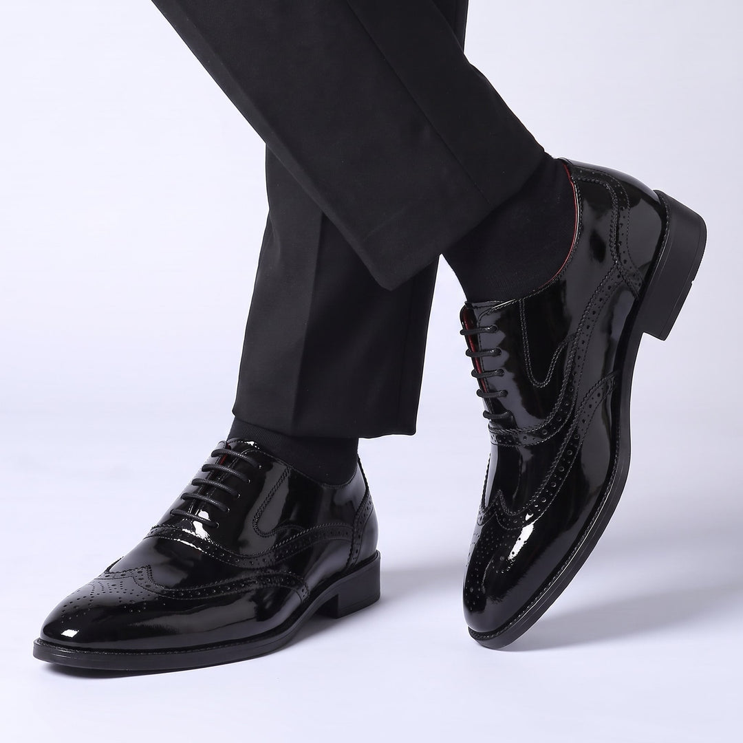 Oxfords en cuir verni Bellano