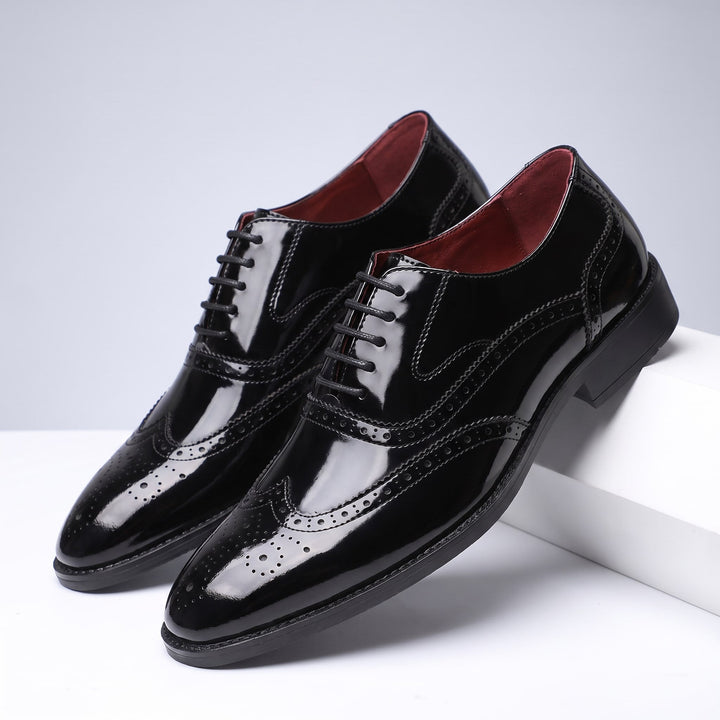 Oxfords en cuir verni Bellano