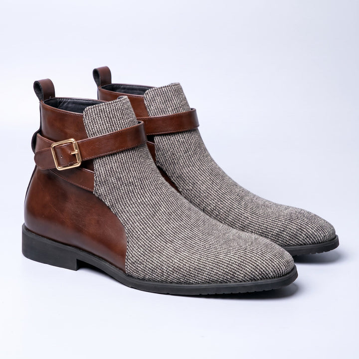 Bottes en velours côtelé