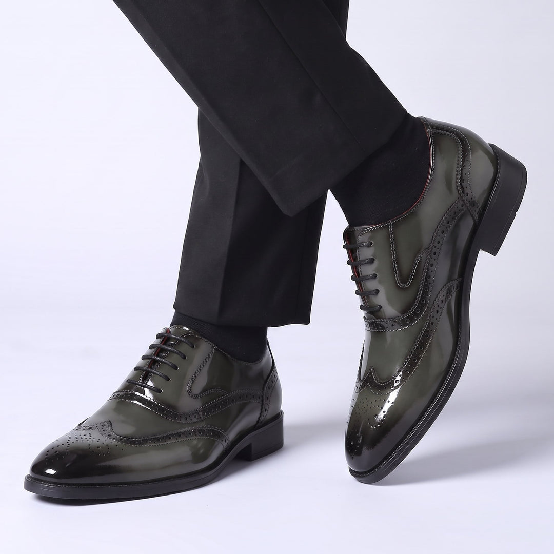 Oxfords en cuir verni Bellano