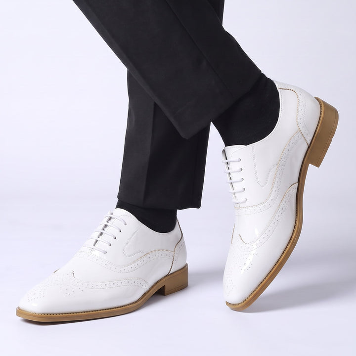 Oxfords en cuir verni Bellano