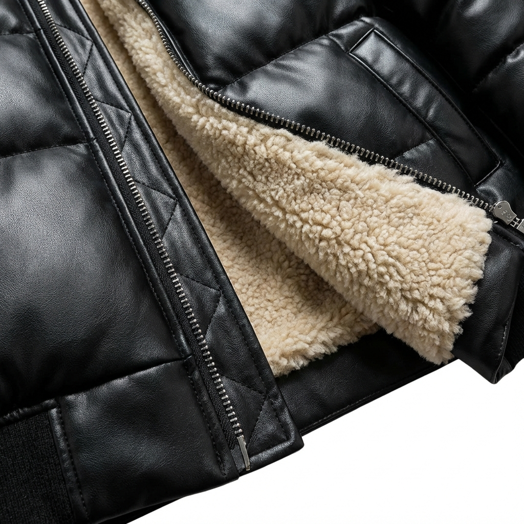 Veste matelassée chaude au look vintage