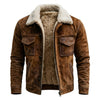 Veste en cuir Sherpa