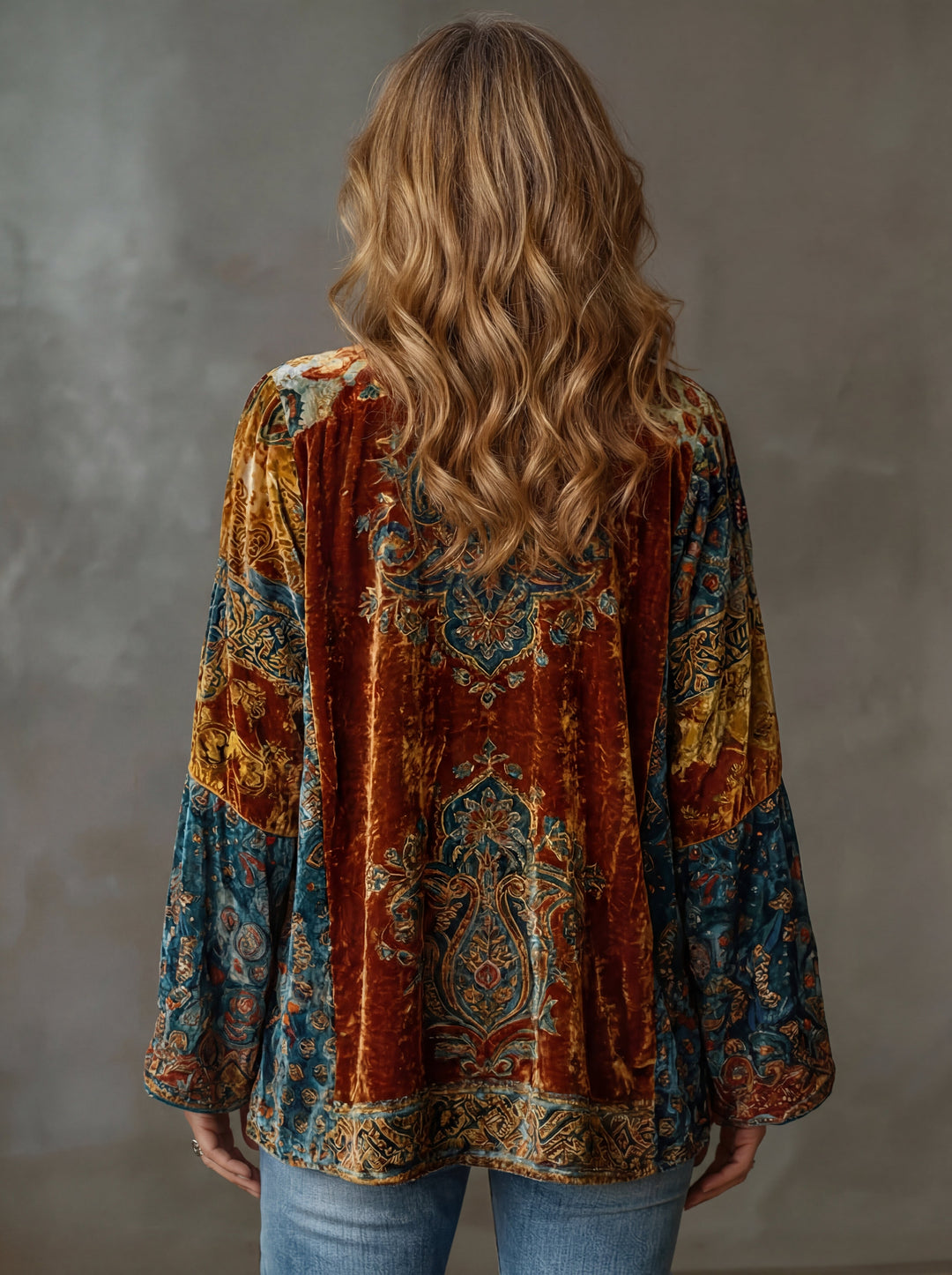 MOREAU LYON | VESTE BOHO EN VELOURS POUR FEMMES