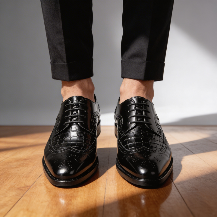 OXFORDS CROCO VERCELLI