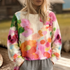 Ferrona™ | Pull Floral Tie-Dye Multicolore
