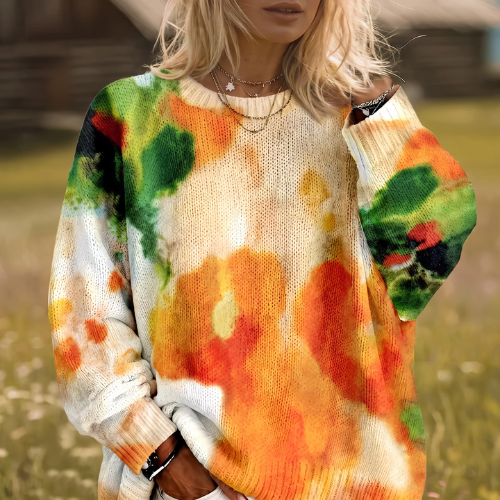 Amberlei™ | Pull Floral Tie-Dye Orange