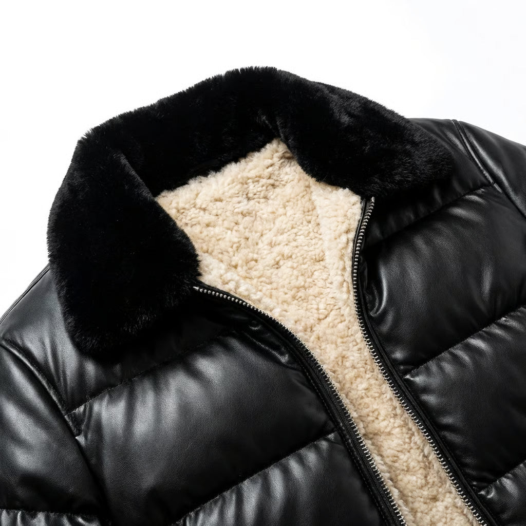 Veste matelassée chaude au look vintage