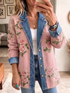 Aria | Blazer en Denim Patchwork Vintage Élégant