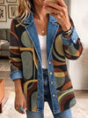 Chiara | Veste en Jean Vintage Abstraite