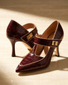 Imogen Talons en Cuir Crocodile