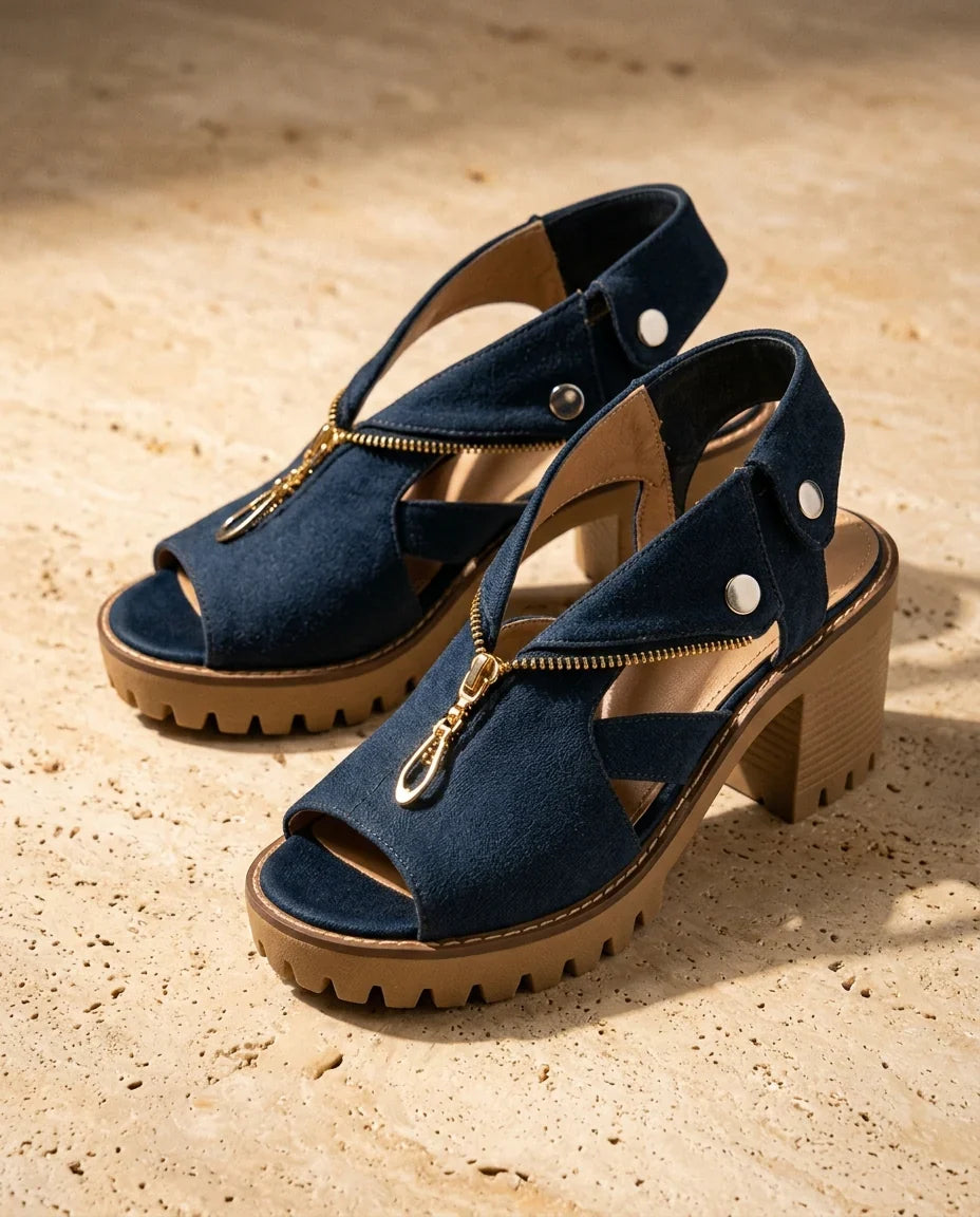 Talons Bloc Denim de Juin
