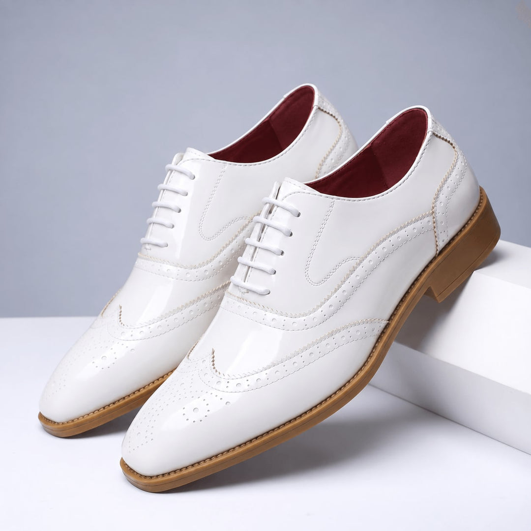 Oxfords en cuir verni Bellano