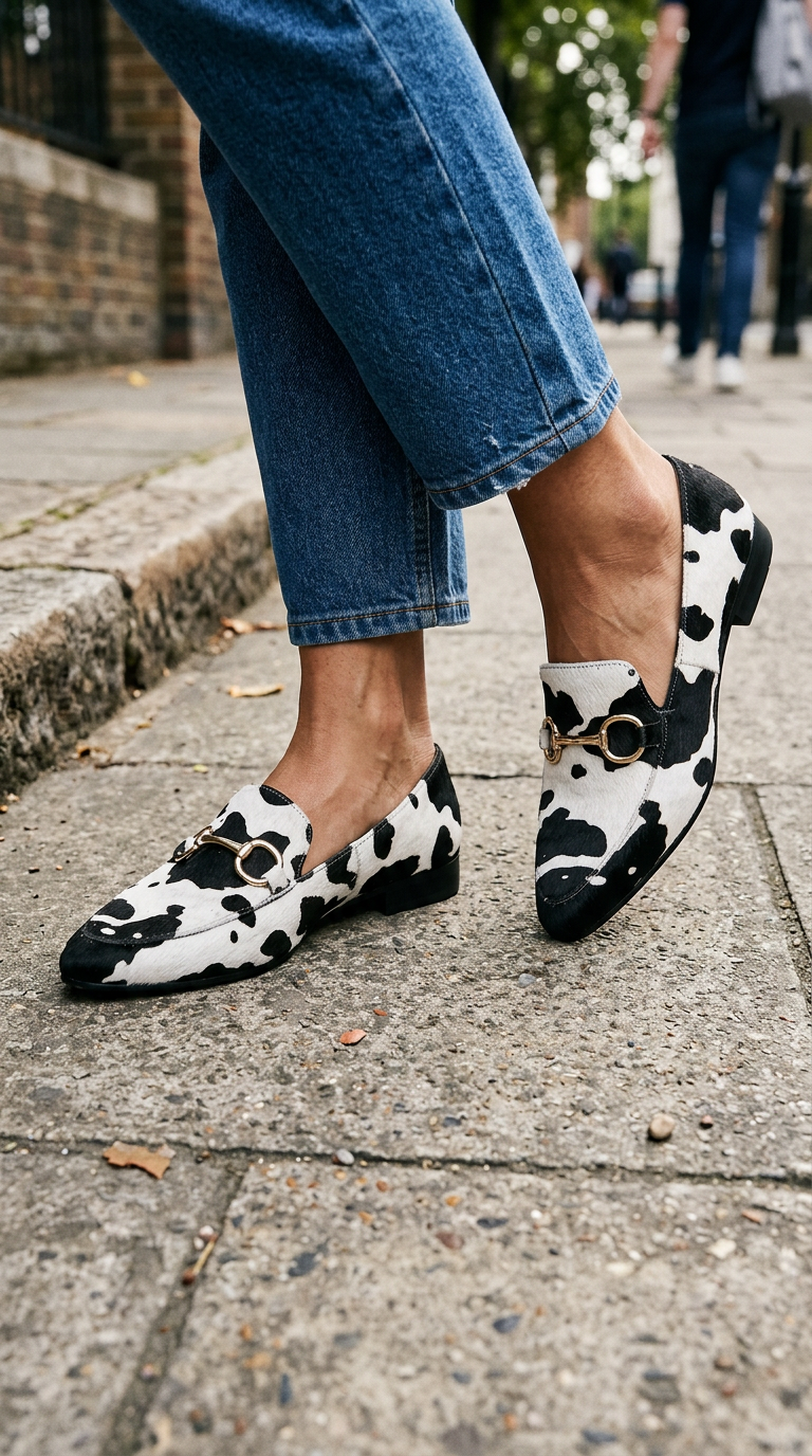 Mocassin imprimé animal