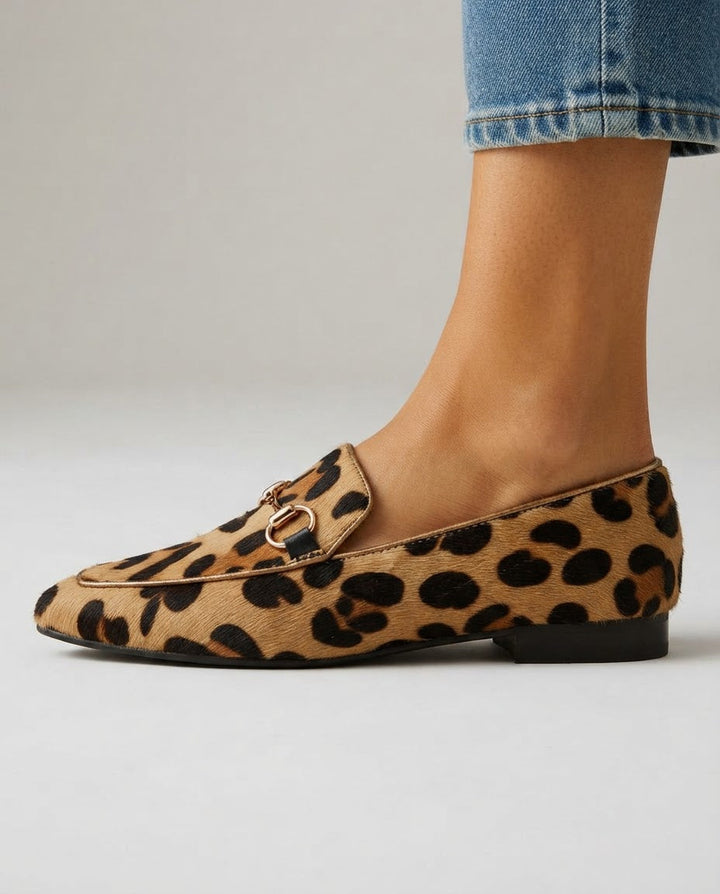 Mocassin Serena — Léopard avec mors