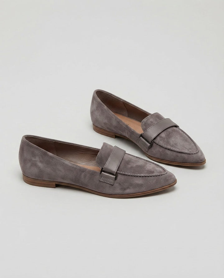 Mocassin Pointu avec Sangle sur le Cou-de-Pied