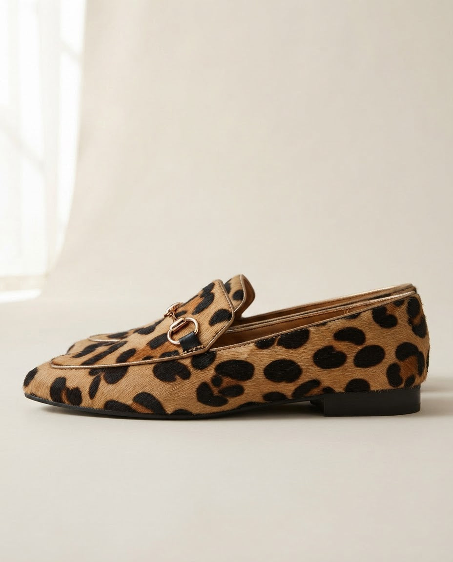 Mocassin Serena — Léopard avec mors