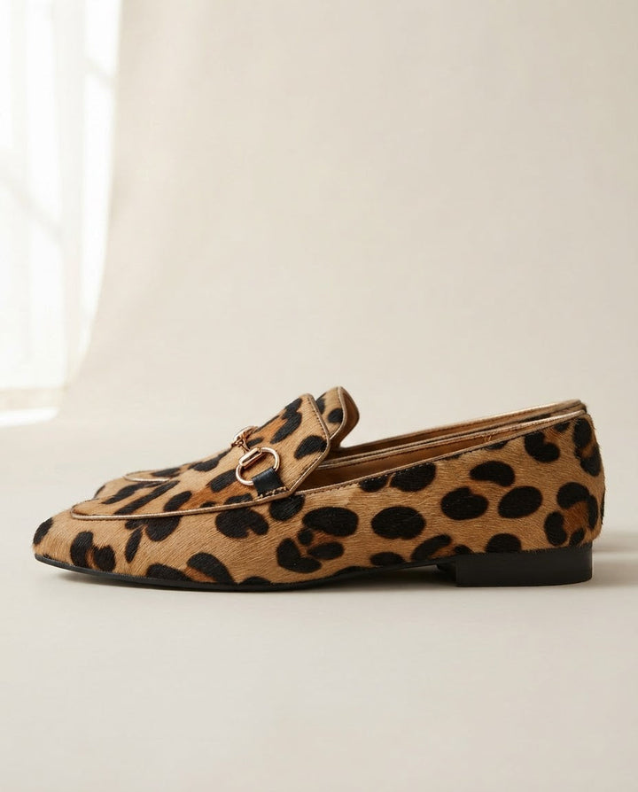 Mocassin Serena — Léopard avec mors