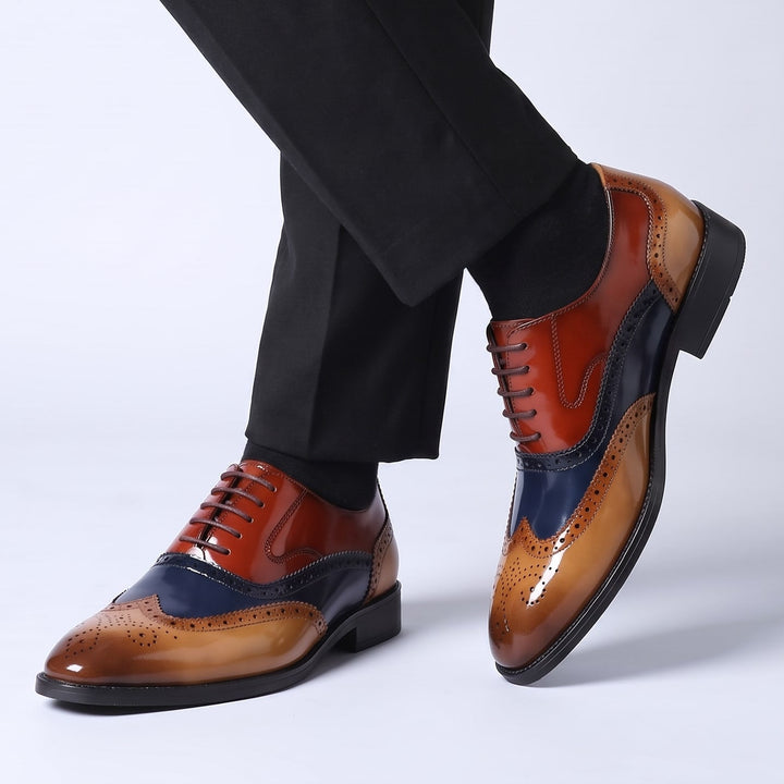 Oxfords en cuir verni Bellano