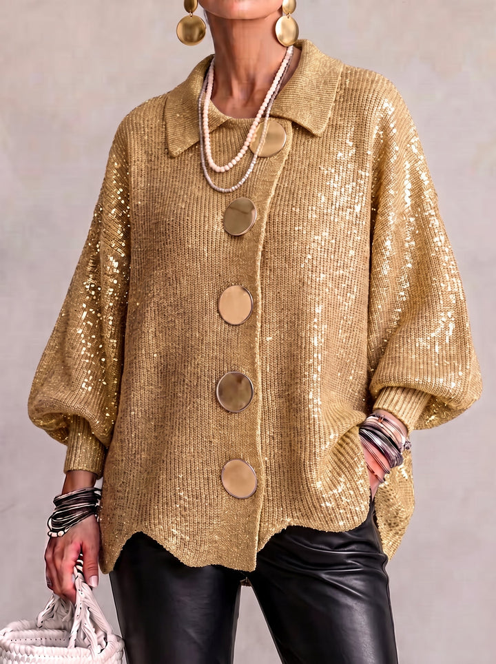 Ombéline | Cardigan Oversize à Gros Boutons