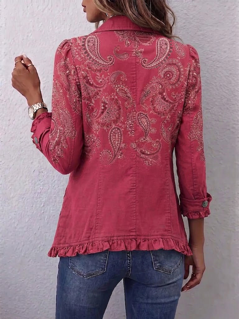 Anouk | Veste Volante Imprimé Paisley Vintage