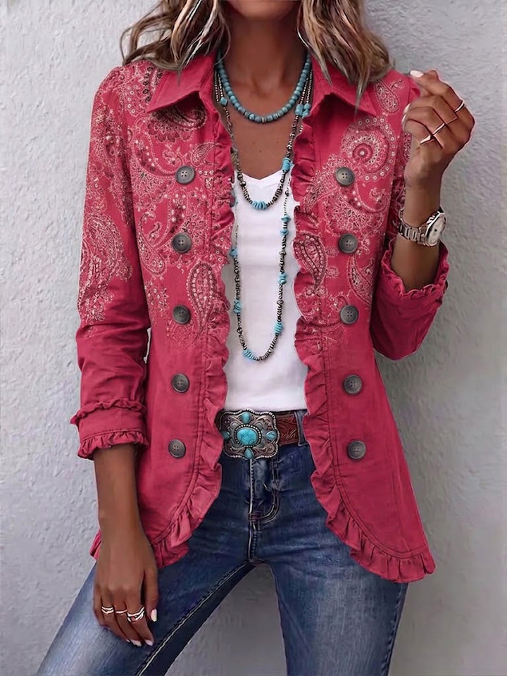Anouk | Veste Volante Imprimé Paisley Vintage