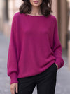 Lunette™ | Pull décontracté en tricot à col rond et manches longues