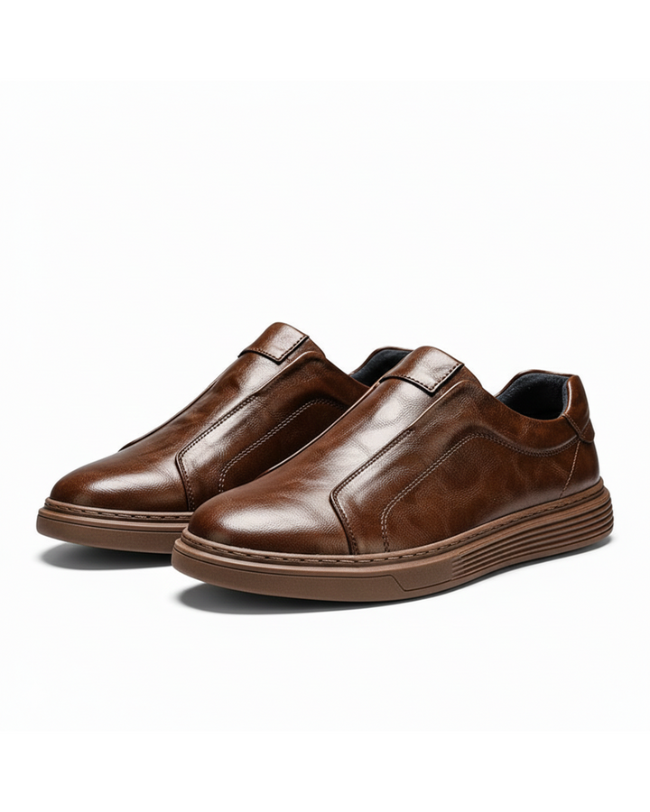 Basket en cuir Slip-On