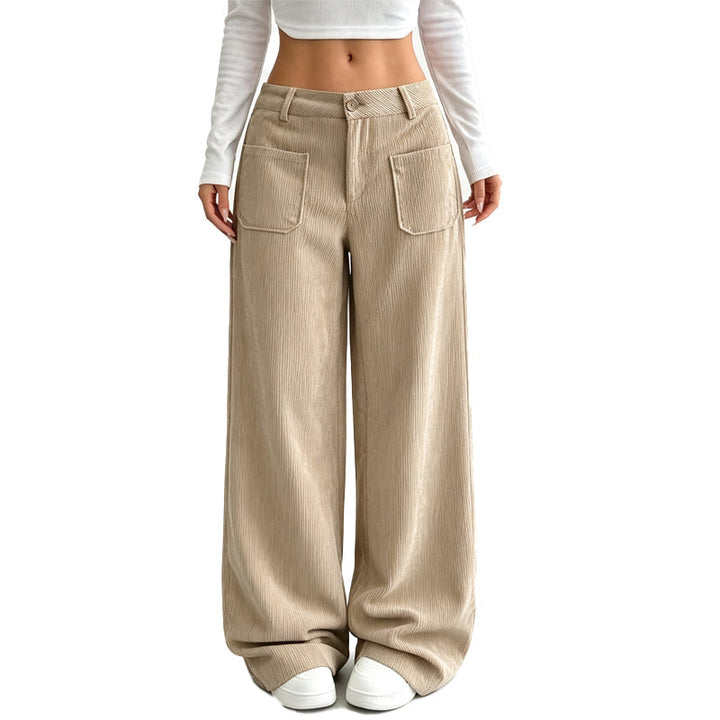 Léna | Pantalon extra-large en velours côtelé