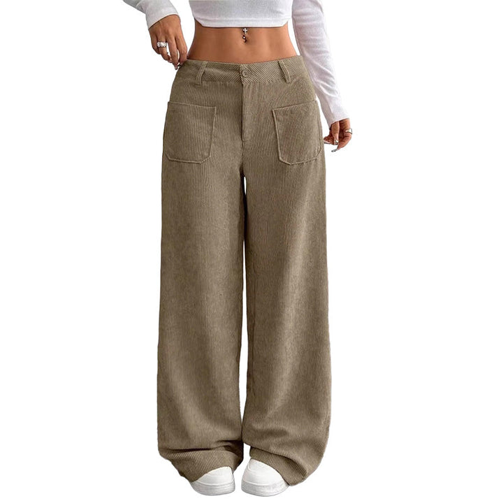 Léna | Pantalon extra-large en velours côtelé