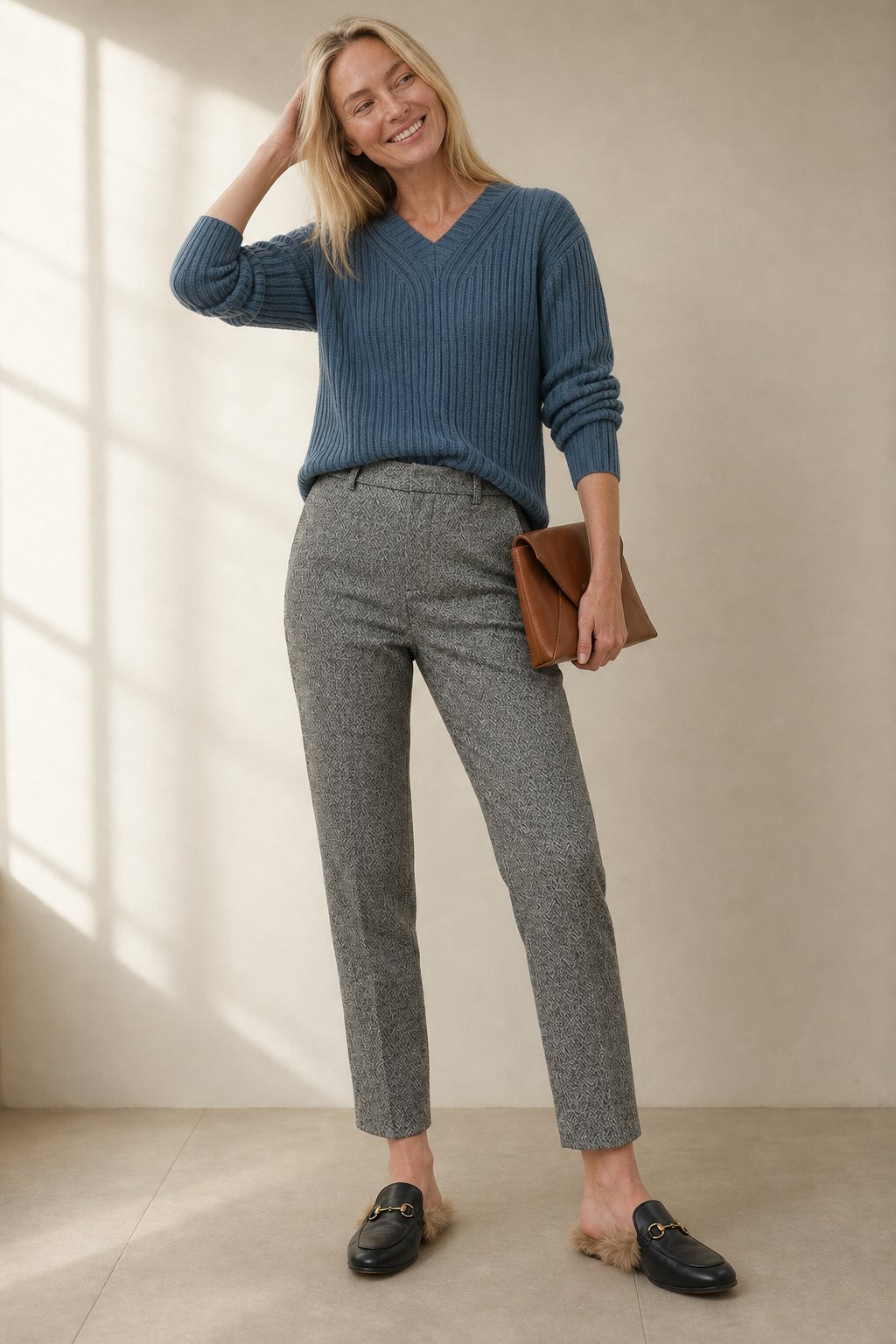 Pantalon en Laine Classique Torino pour Femmes