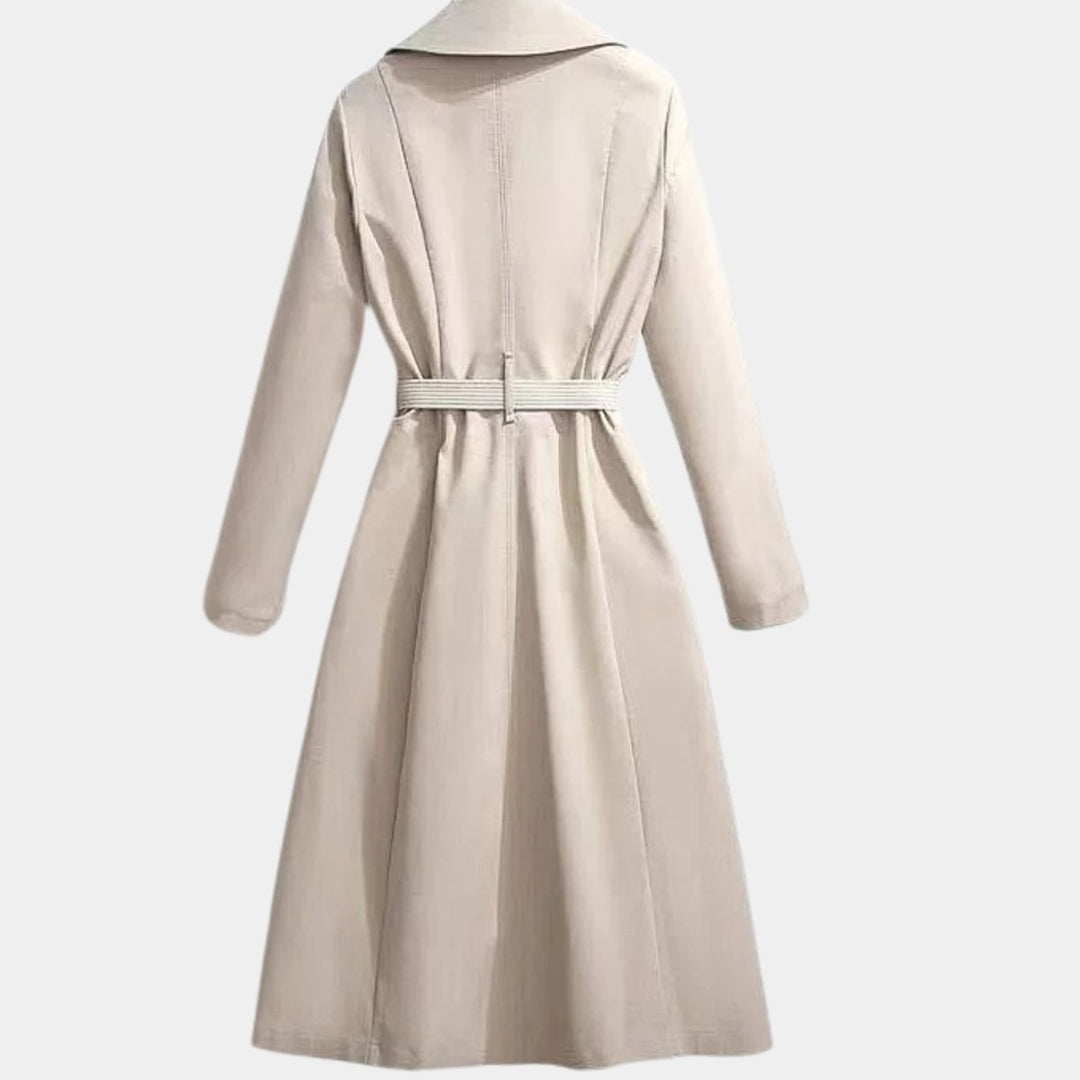 Clarice | Manteau Trench Midi Classique Ceinturé